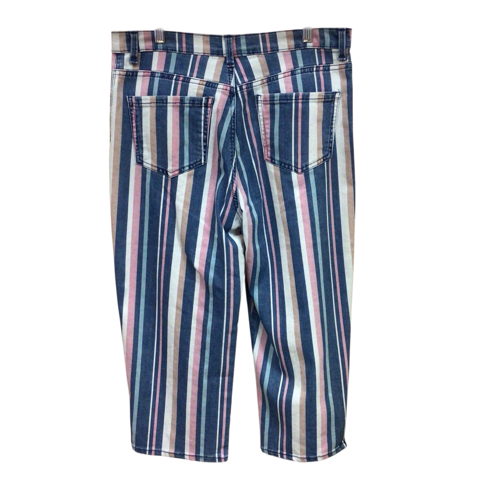 Gloria Vanderbilt Striped Capris Size 10 Medium