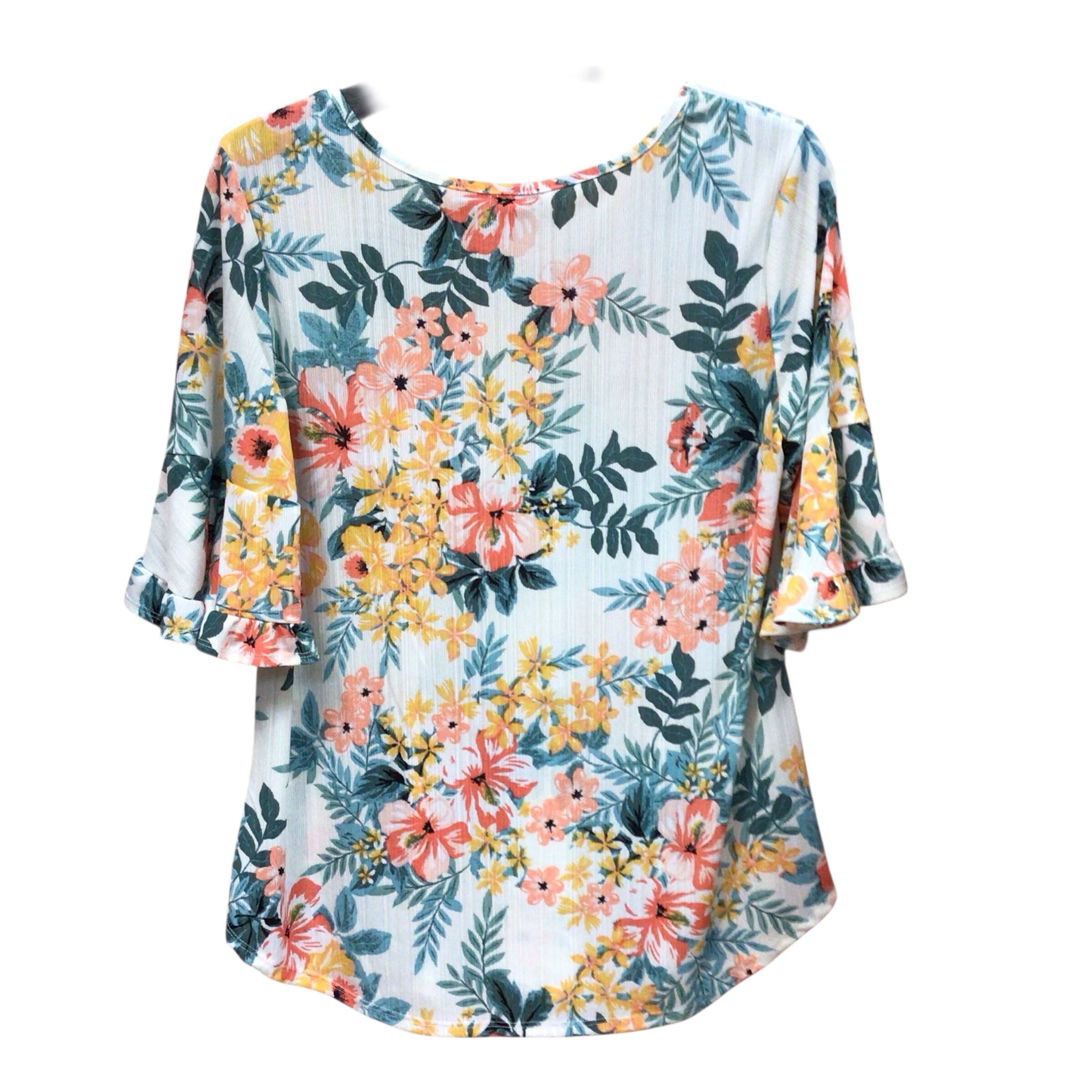 Cure Short Sleeve Floral Top Size Medium