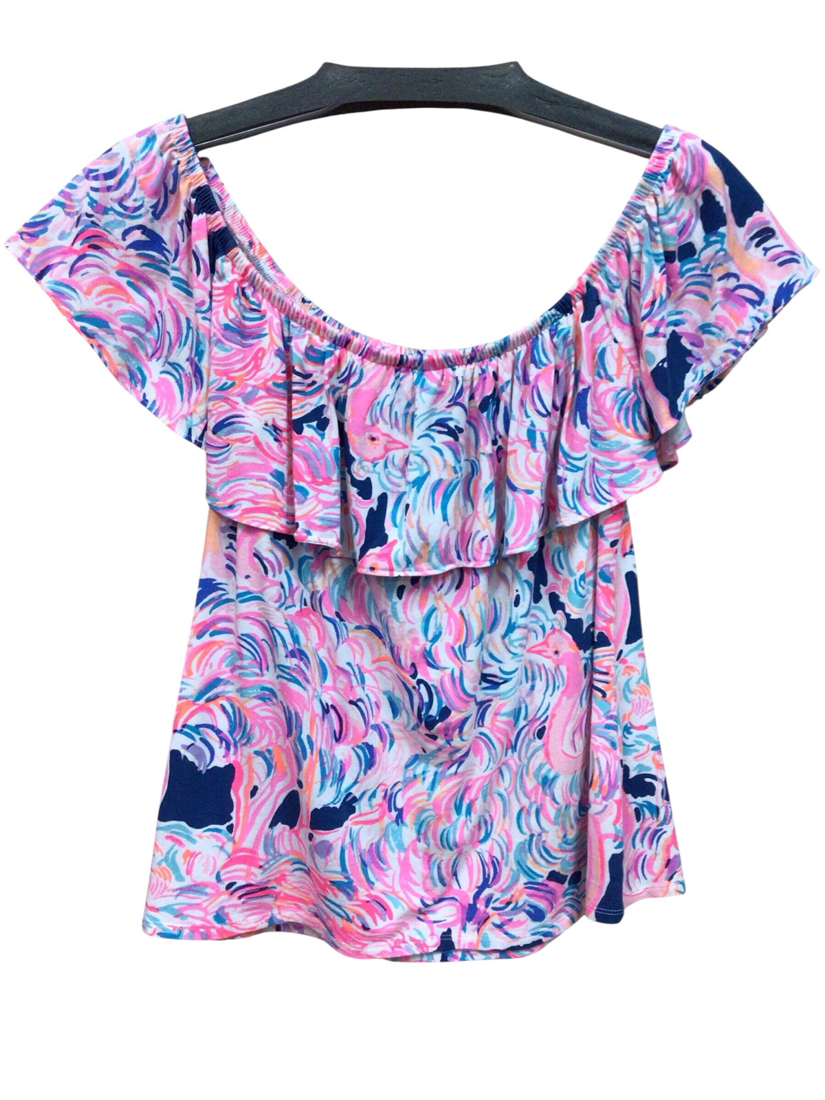 Lilly Pulitzer"La Fortuna" Pelican Pink "Head In The Sand" Top Size Medium