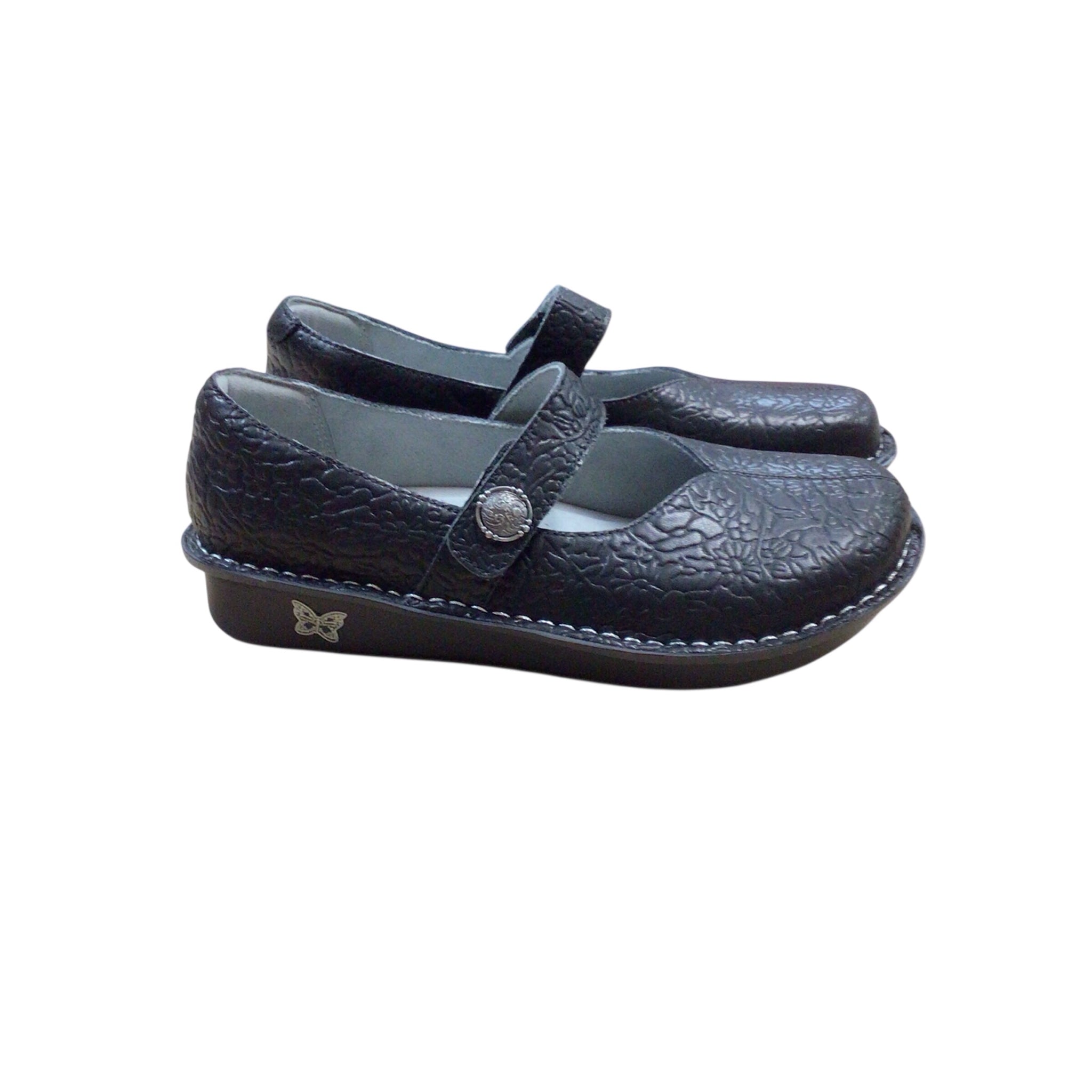 Alegria "Marcy" Leather Slip-On Mary Jane Shoes Size 6