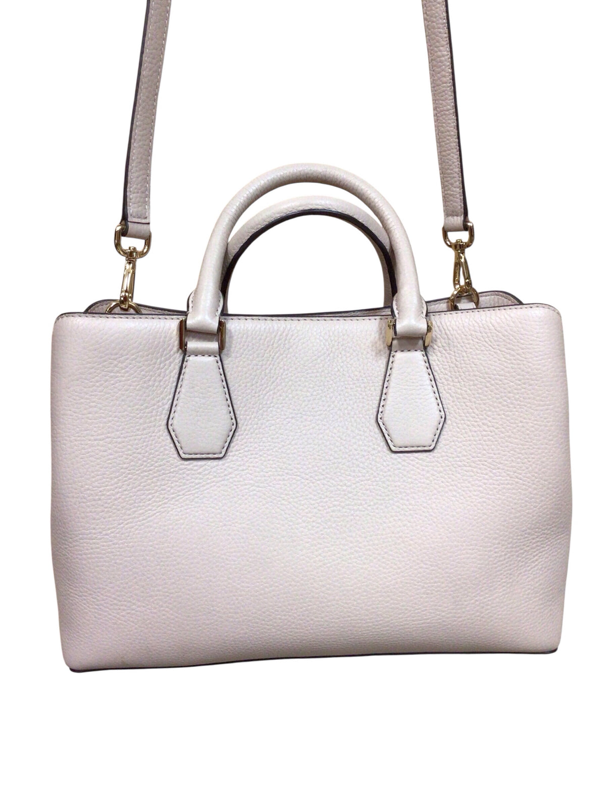 Michael Kors "Camille" Large Light Pink Pebbled Leather Satchel Crossbody Bag