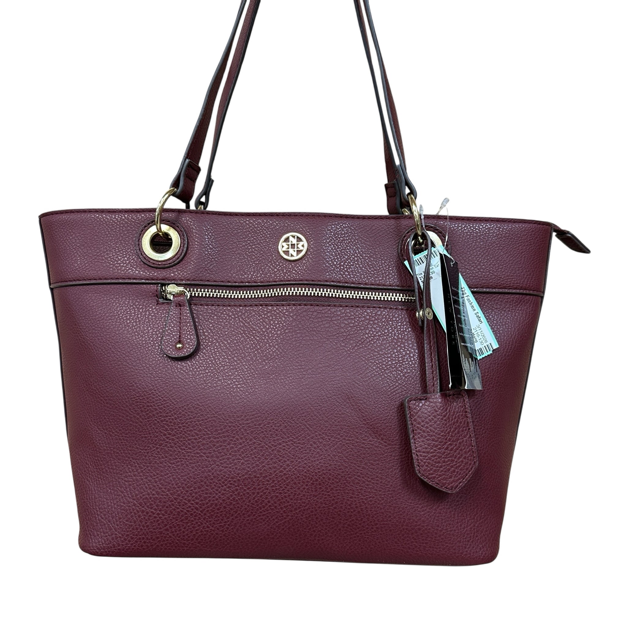 Nicole Miller Burgundy Shoulder Bag NWT