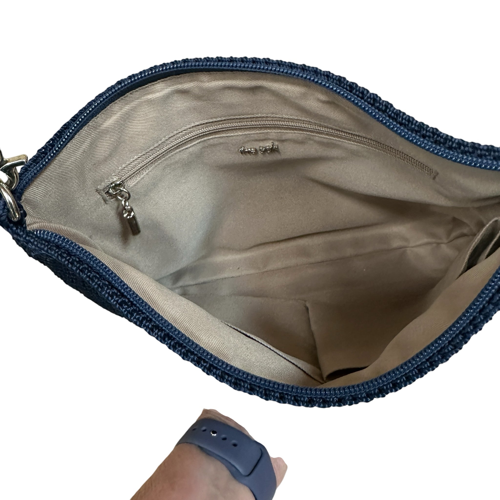 The Sak Navy Crochet Crossbody Bag