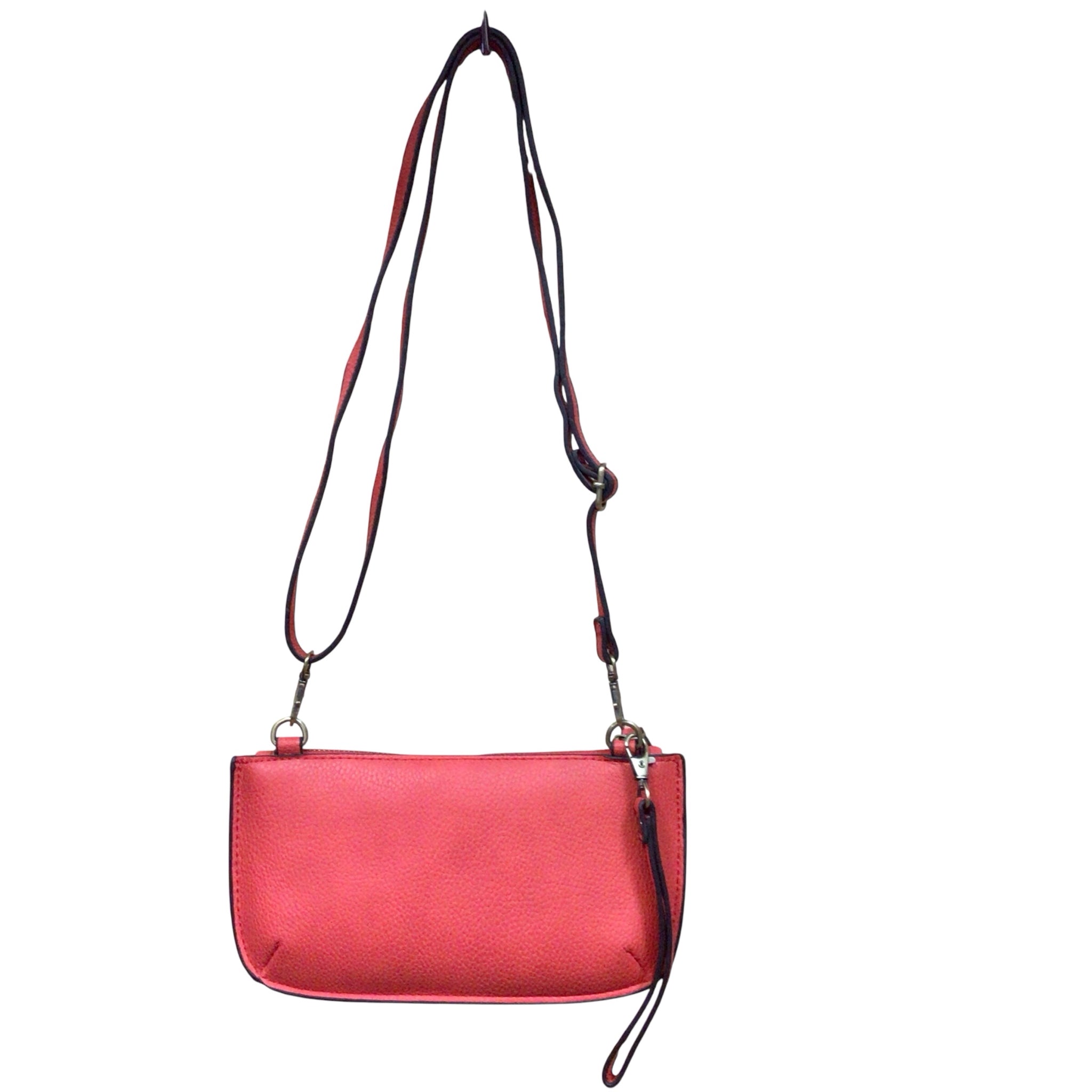 Joy Susan Red Textured Vegan Leather Crossbody Wristlet