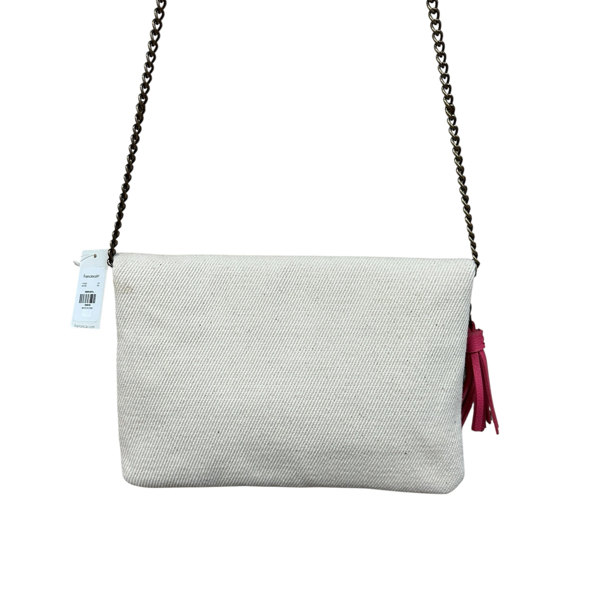 Francesca's Tropical Print Canvas Crossbody Bag