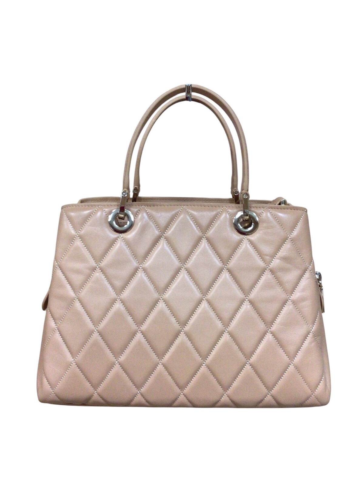 Kate Spade "Carey" Tan Quilted Leather Crossbody Bag