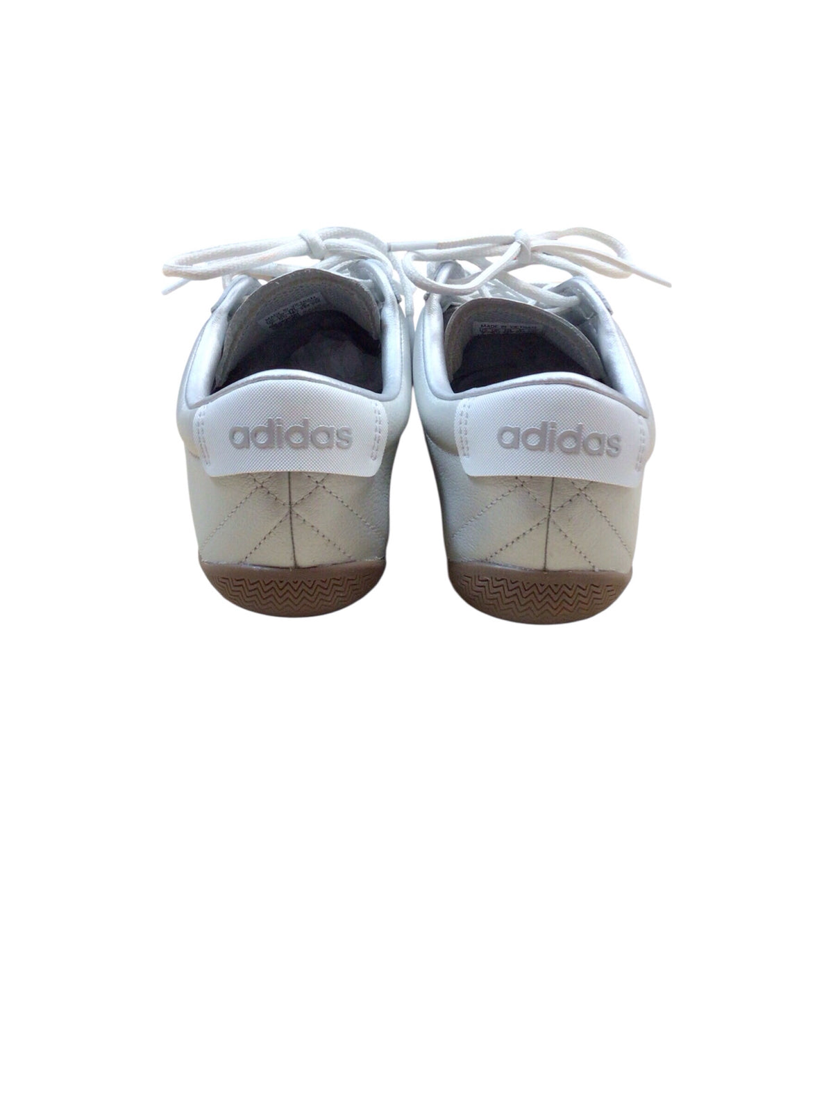 Adidas "Grand Court Lo" Silver Metallic Lace Up Sneakers Women's Size 7