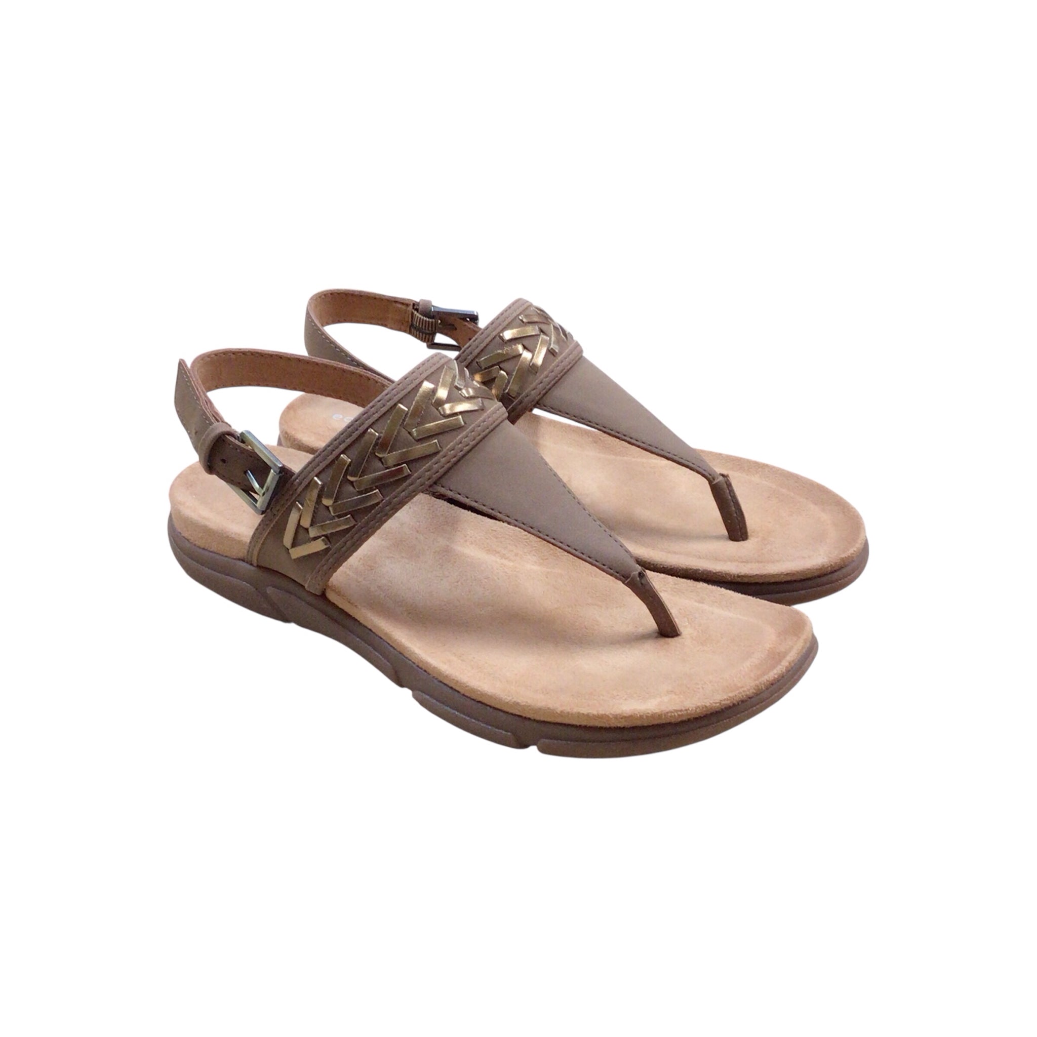 Easy Spirit SeMonte 3 Medium Brown Sandals Size 7 M
