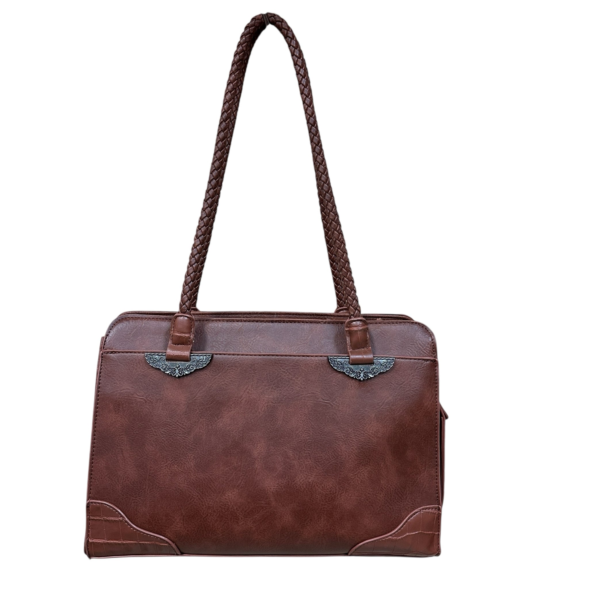 Bueno Collection "Mixed Media" Brown Shoulder Bag