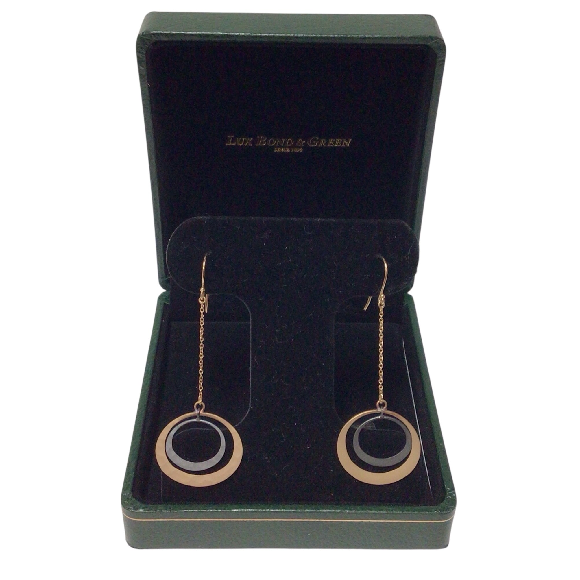 Toby Pomeroy 14K Gold Drop Earrings