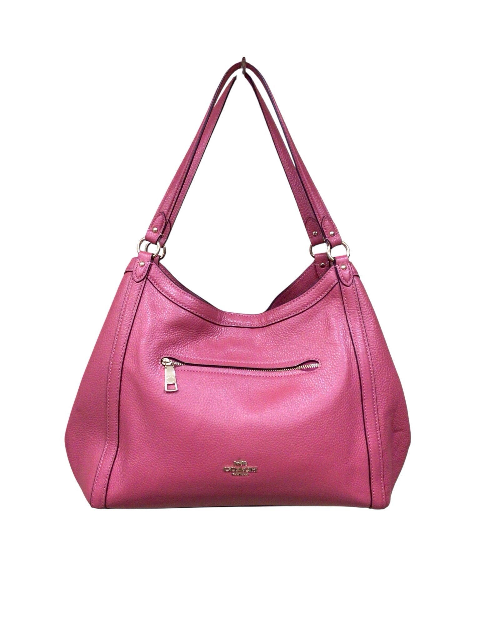 Coach C6231 "Kristy" Dark Pink Pebbled Leather Shoulder Bag