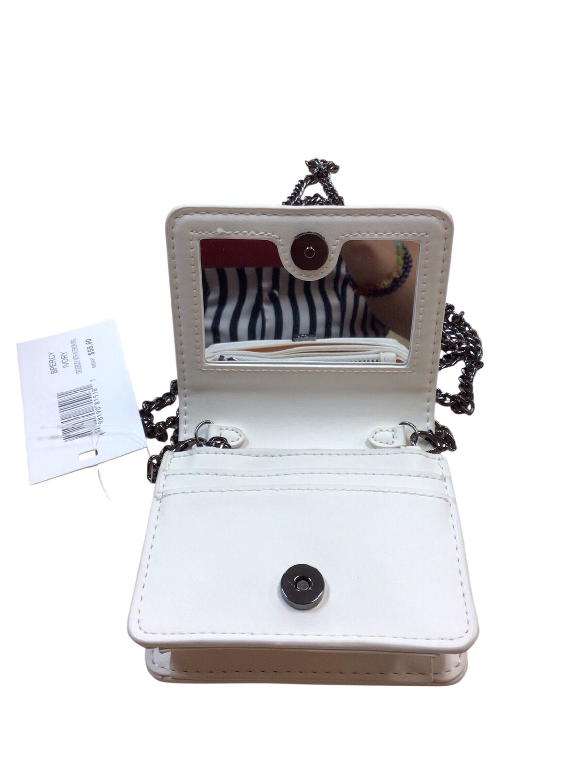 Steve Madden "BPercy" Ivory Crossbody Wallet NWT
