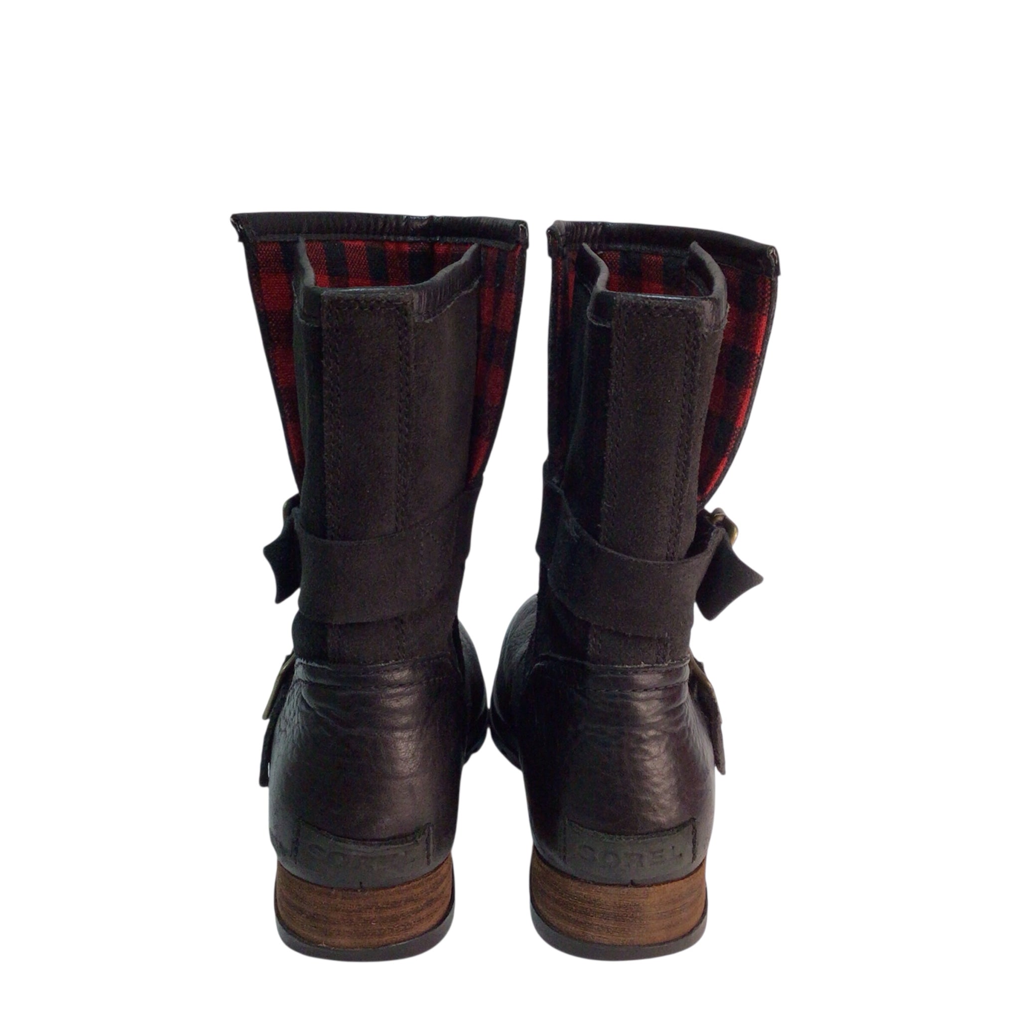 Sorel Major Moto Boots Size 7.5 Black