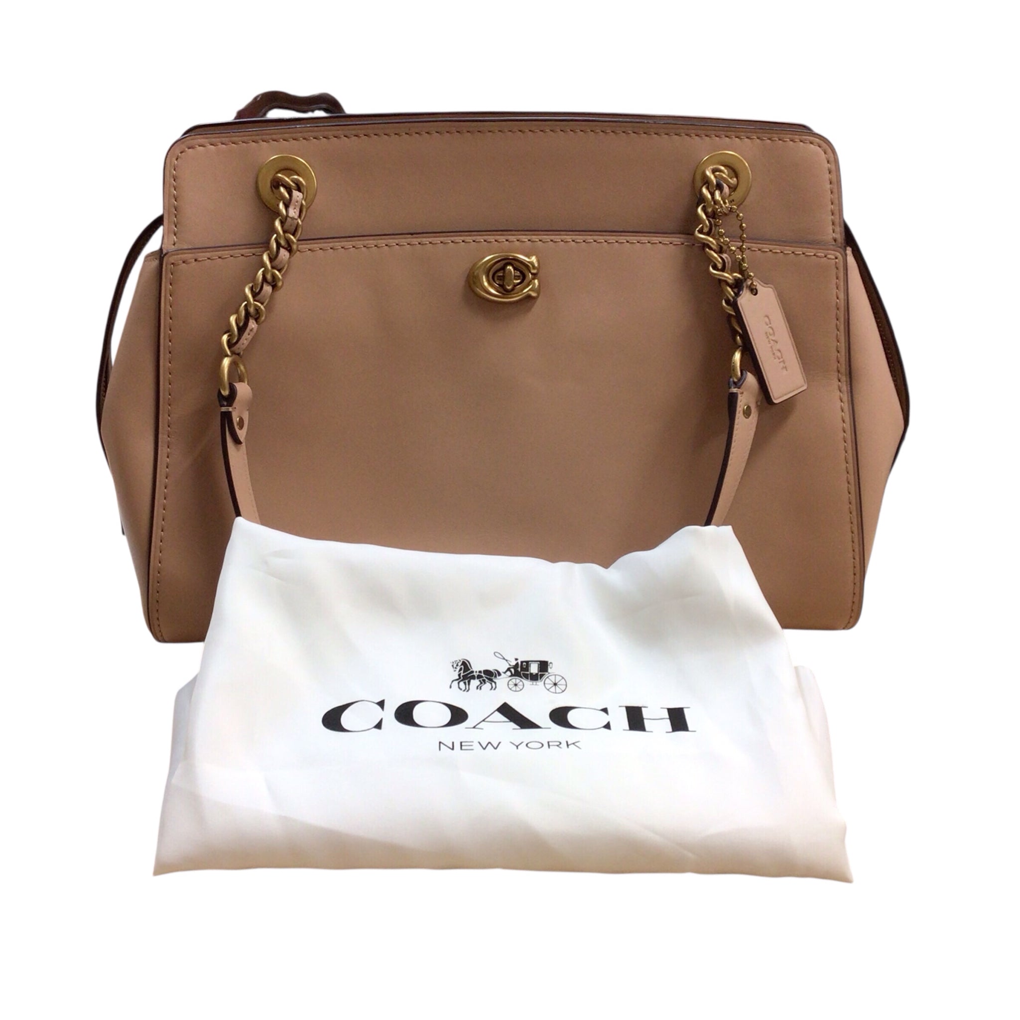 Coach 35575 "Parker" Leather Carryall Satchel Shoulder Bag
