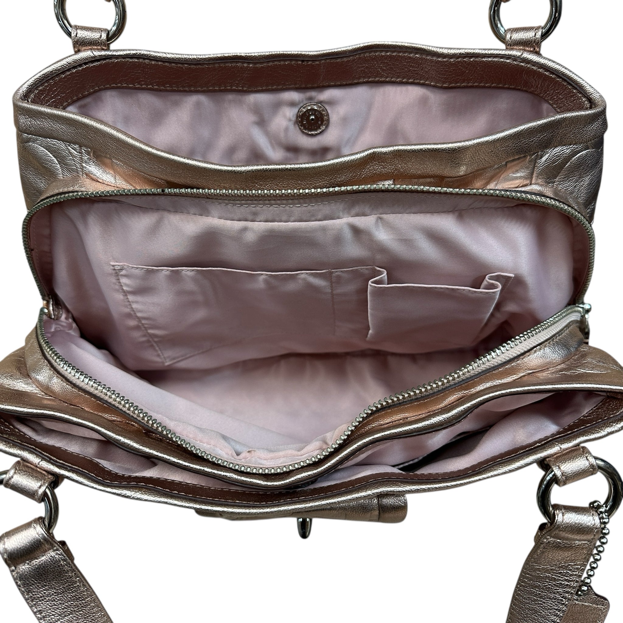 Coach Rose Gold Metallic Shoulder Bag 13608P