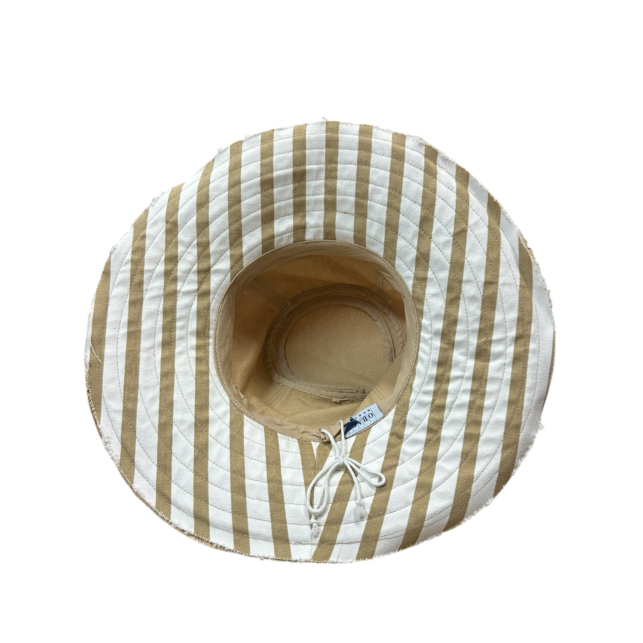 OBagi Tan Canvas Beach Hat
