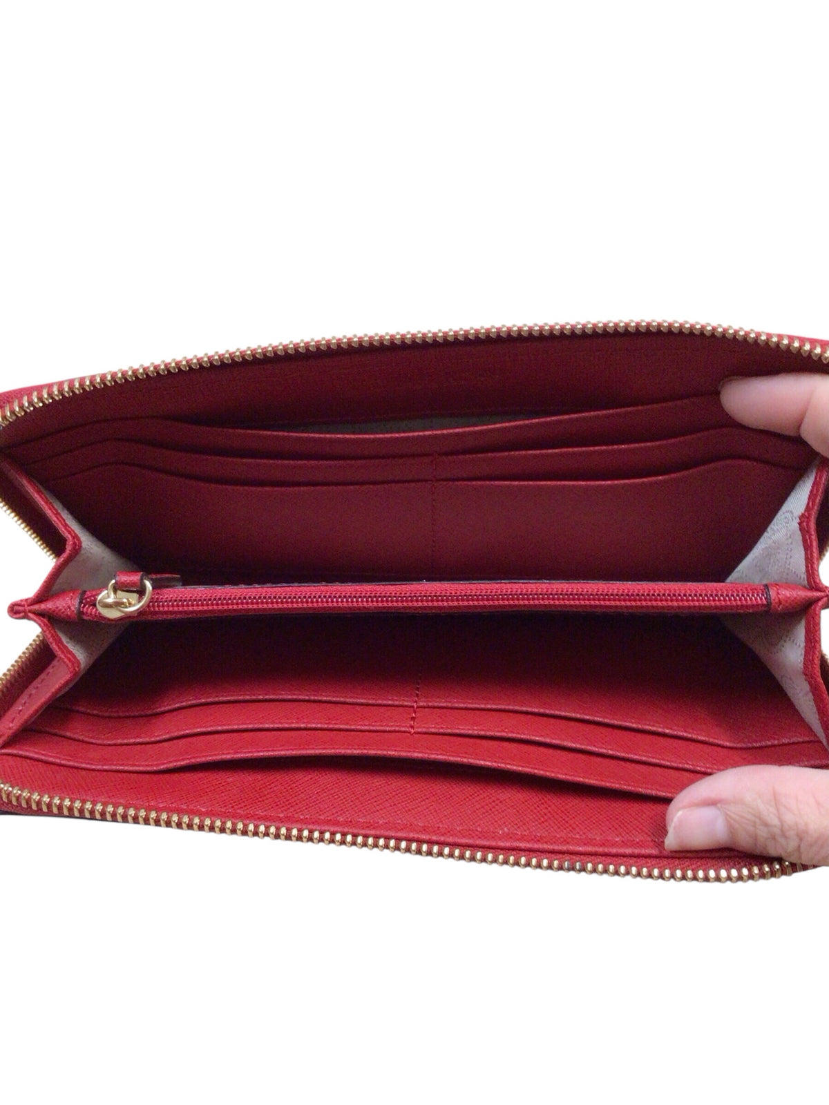 Michael Kors Red Saffiano Leather Wallet