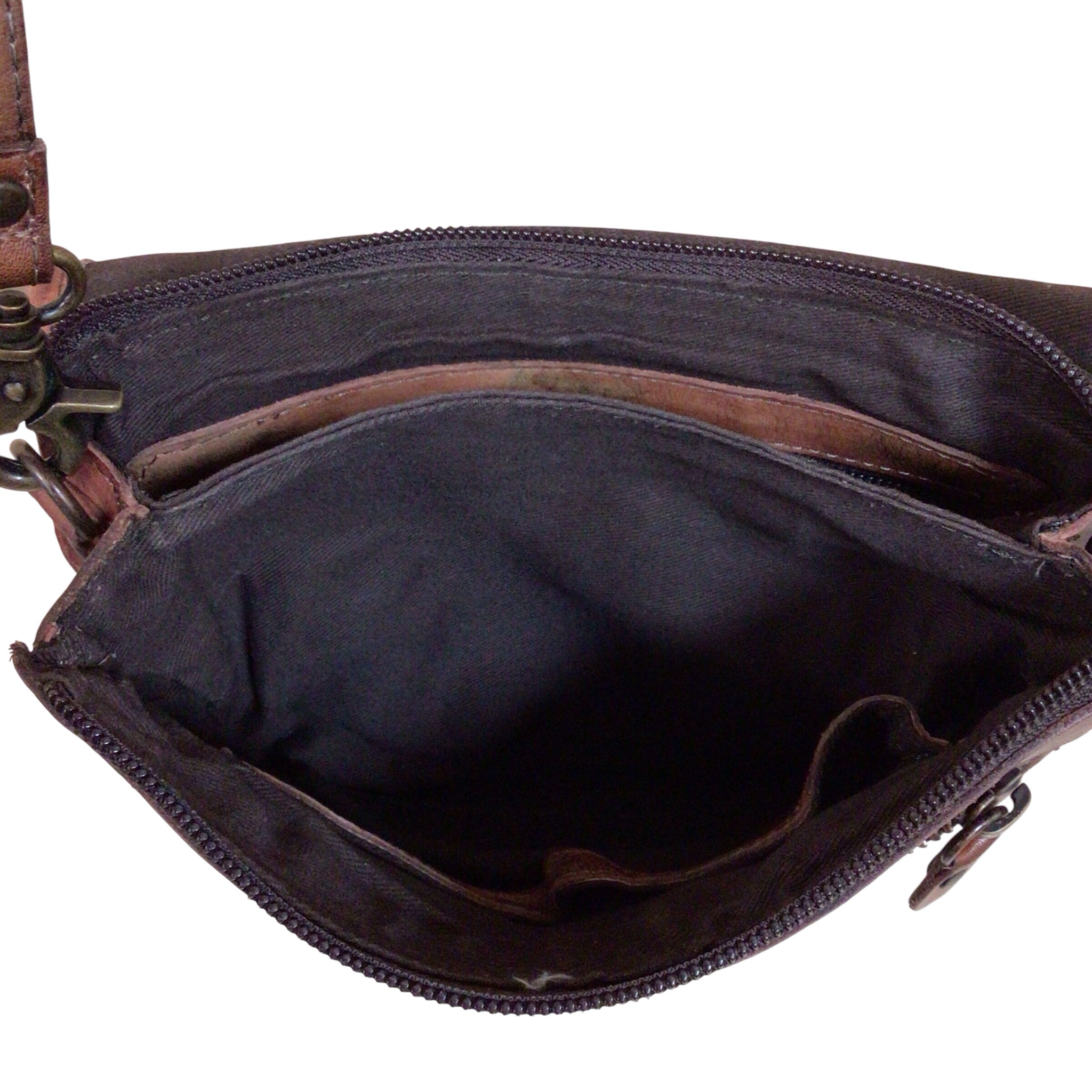 Bed Stu "Ziggy" Rowan Teak Leather Crossbody Bag