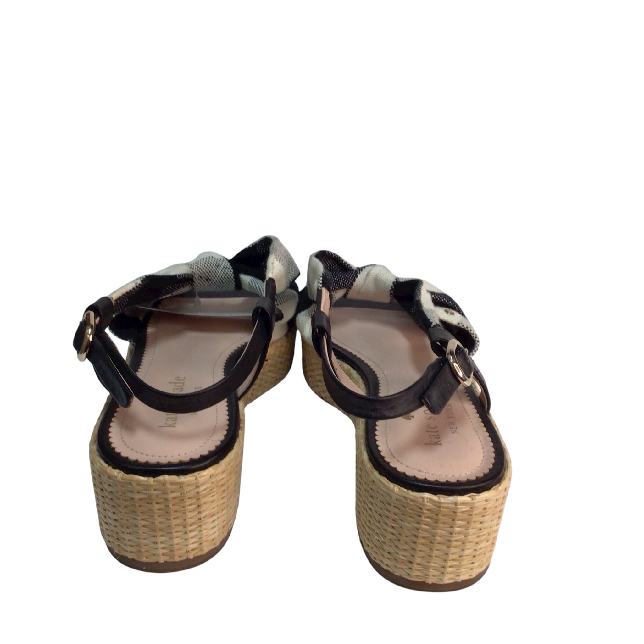 Kate Spade Plaid "Betsy" Sandals Size 6.5