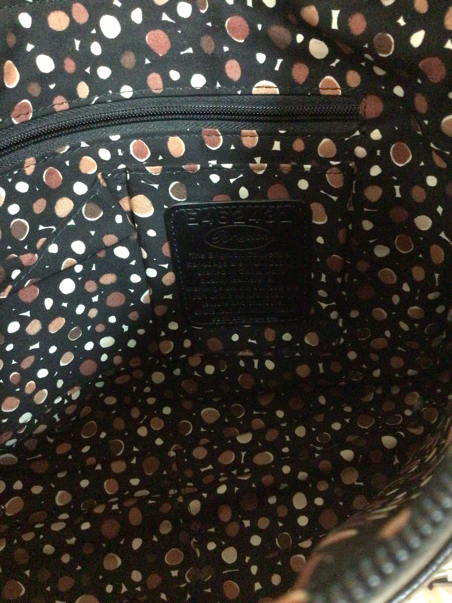 Brighton "Barbados" Black Leather Shoulder Bag