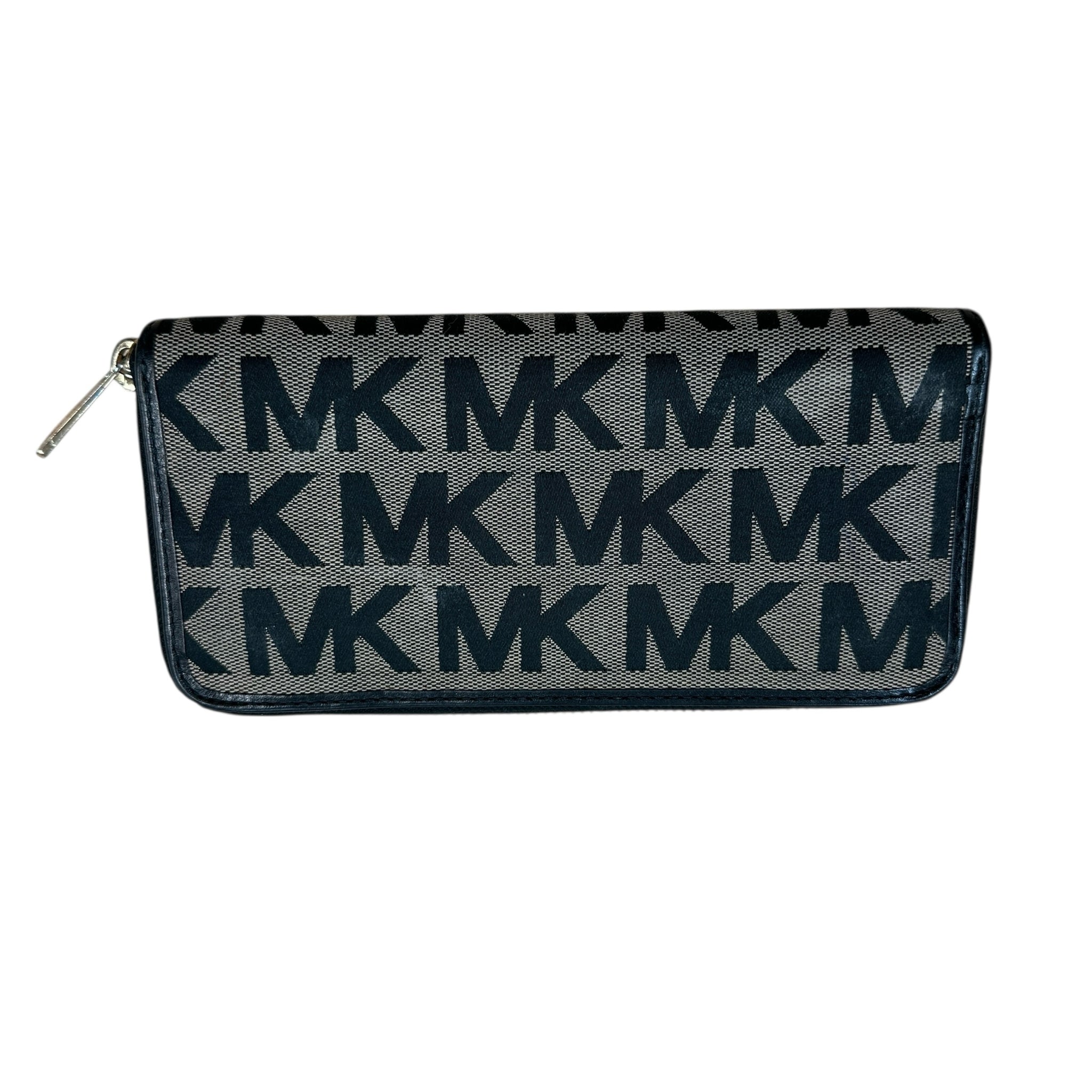 Michael Kors Jet Set Continental Signature Canvas Zip Around Wallet