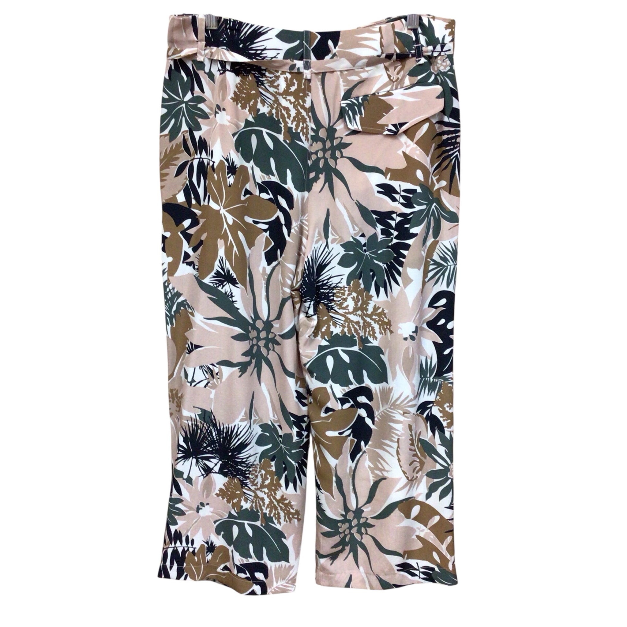 Rag + Bone New York 100% Silk Floral Crop Pants Size 8