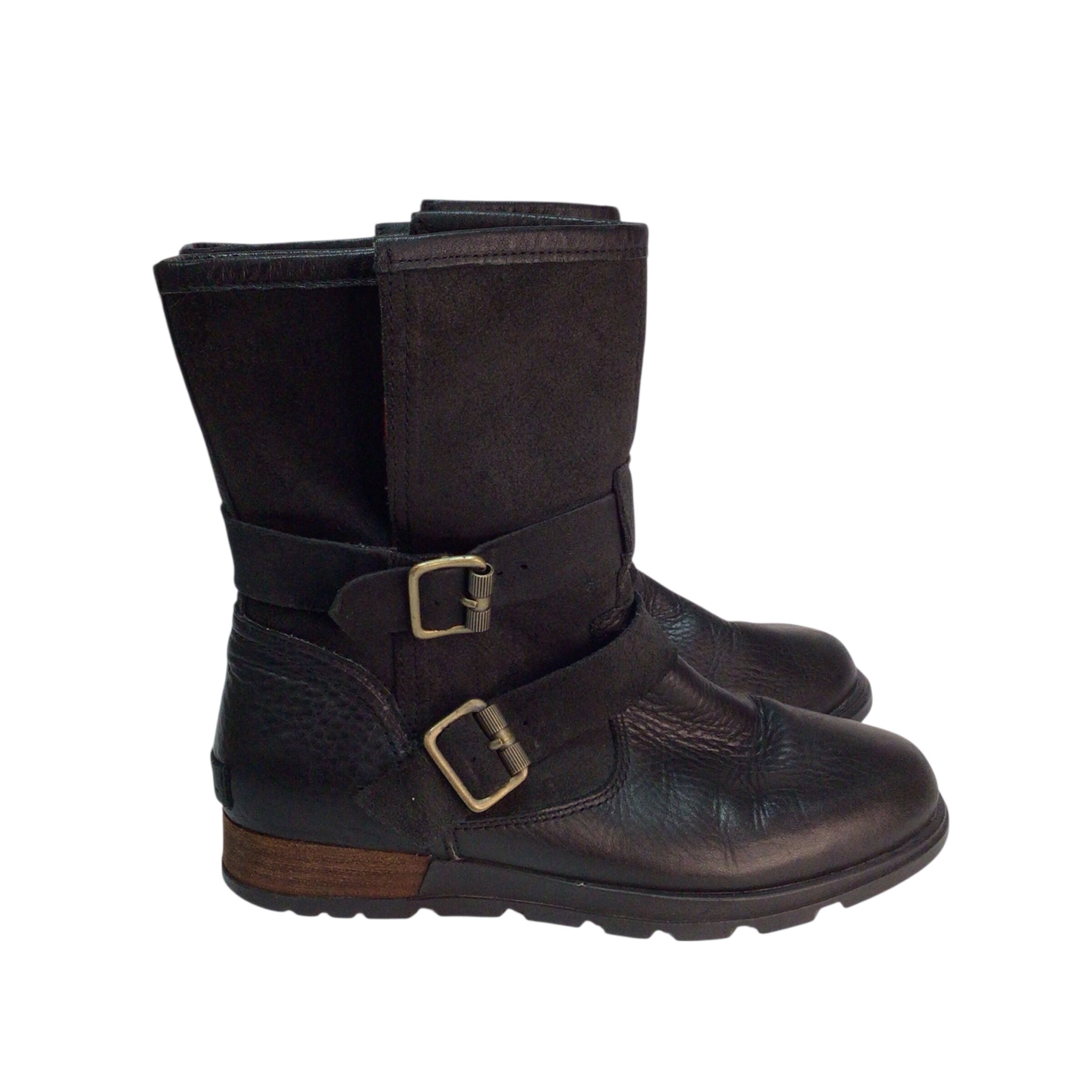 Sorel Major Moto Boots Size 7.5 Black