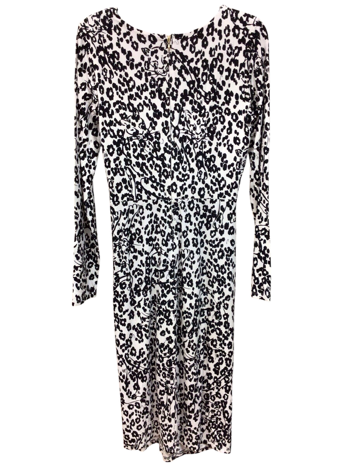Lilly Pulitzer "Odella" V-neck "Coconut Lets Pawty" Long Sleeve Dres Size 12 NWT