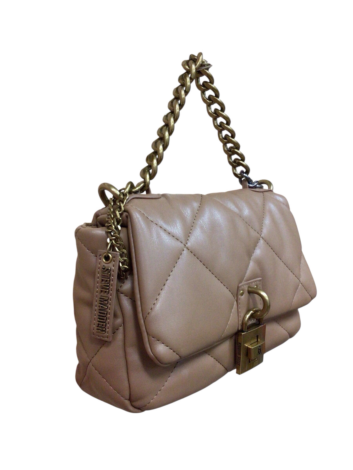 Steve Madden Brown Quilted Shoulder Bag