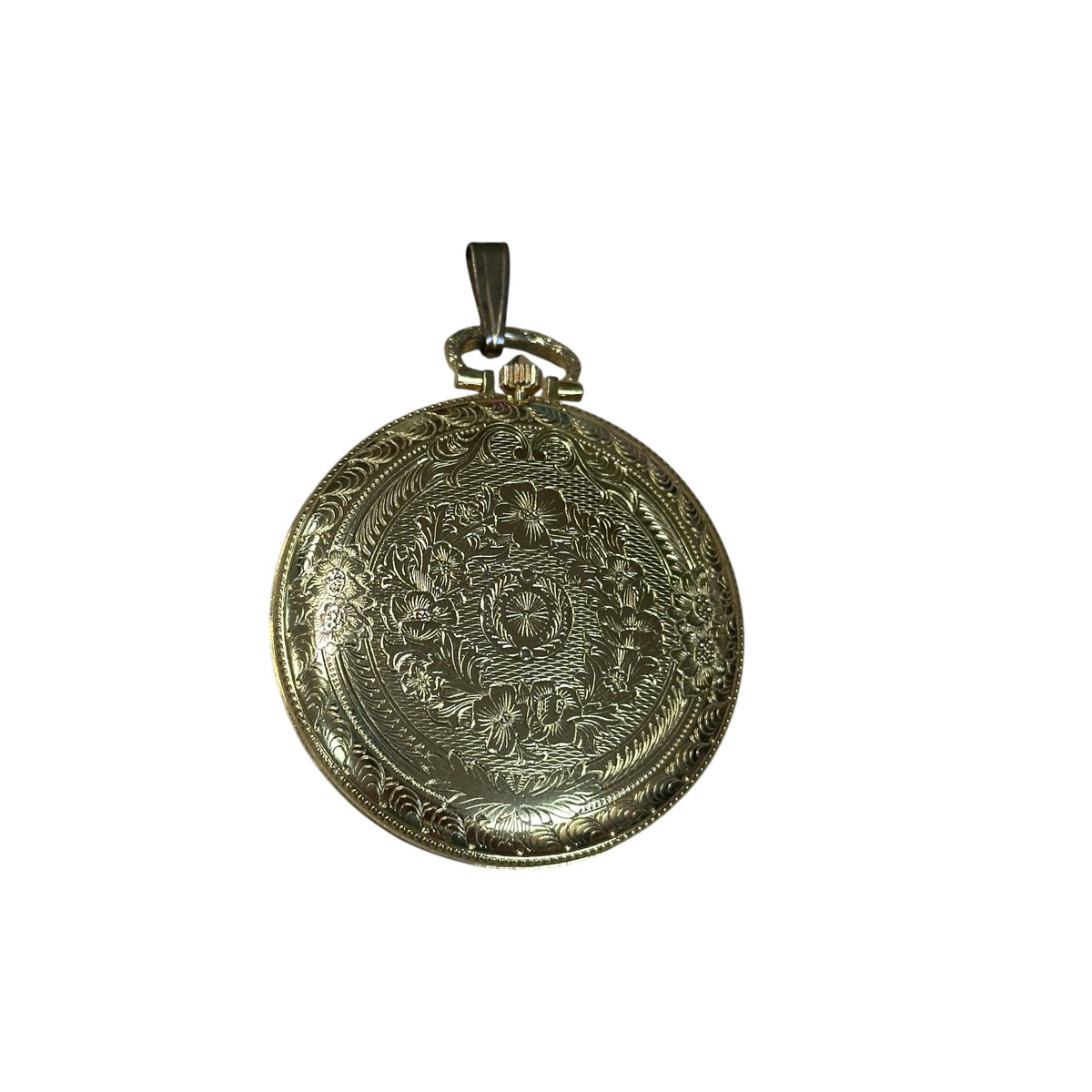 Vintage Customtime Gold-Tone Mechanical Pendant/Pocket Watch