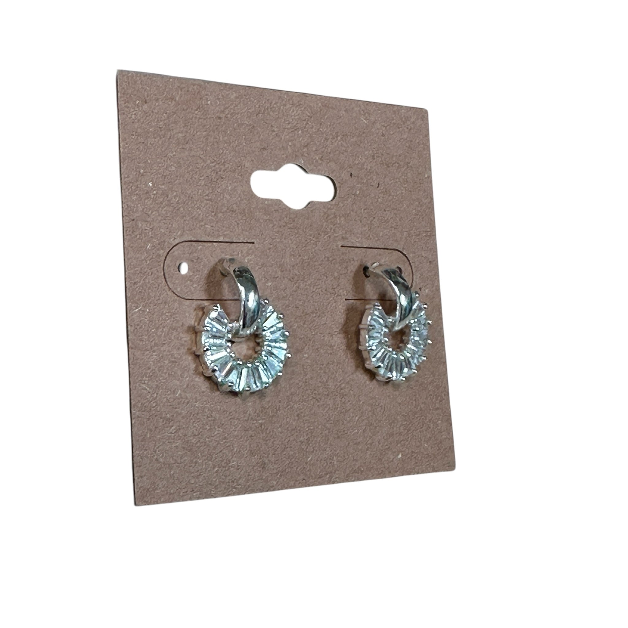 CZ Rhinestone Studded Earrings