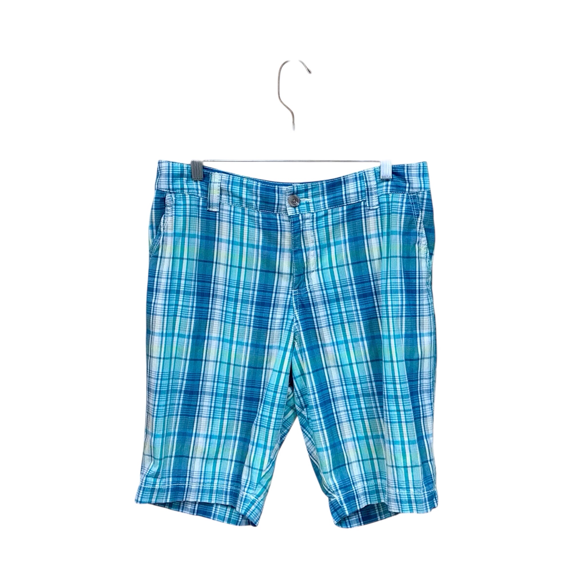 Sonoma Blue Plaid Bermuda Shorts Size 10