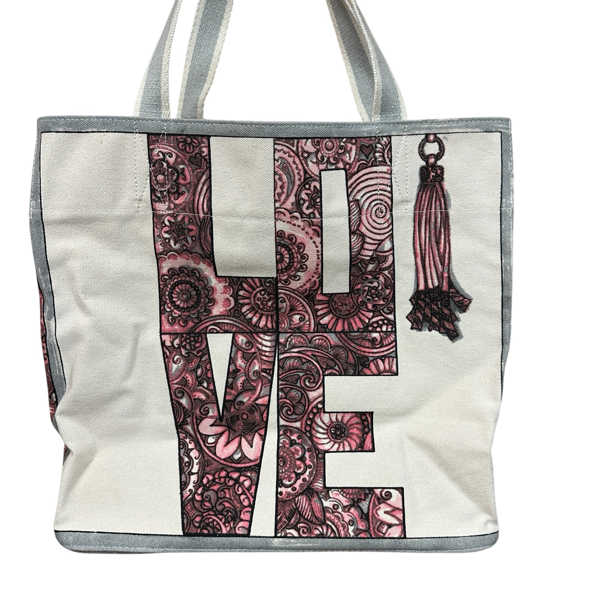 Brighton Express Your Love Sweeheart Canvas Tote NWT