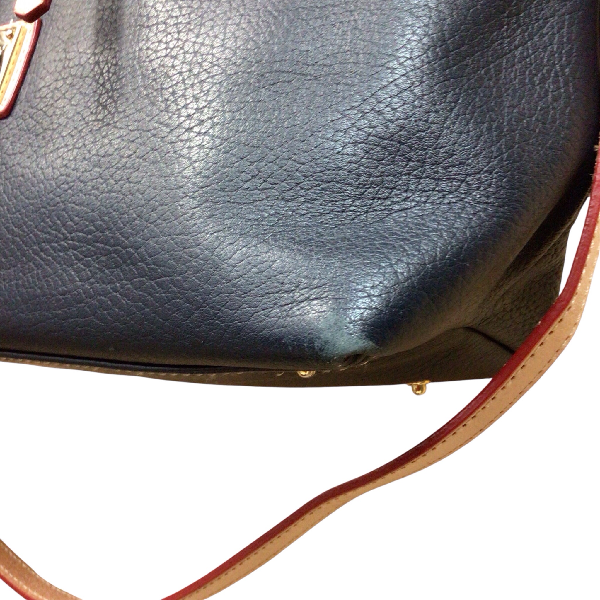 Dooney & Bourke "Dillen" Navy Leather Crossbody Satchel