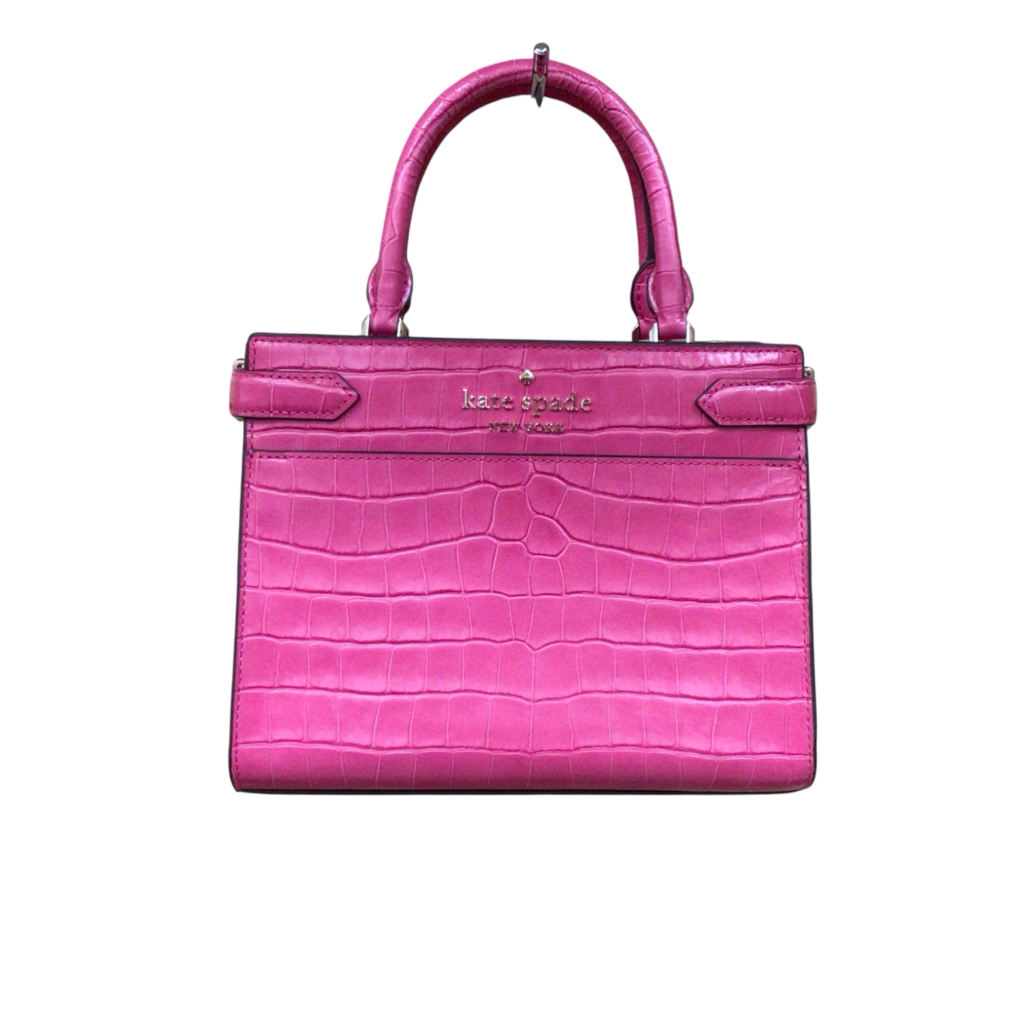Kate Spade "Staci" Hot Pink Leather Crossbody Satchel Bag