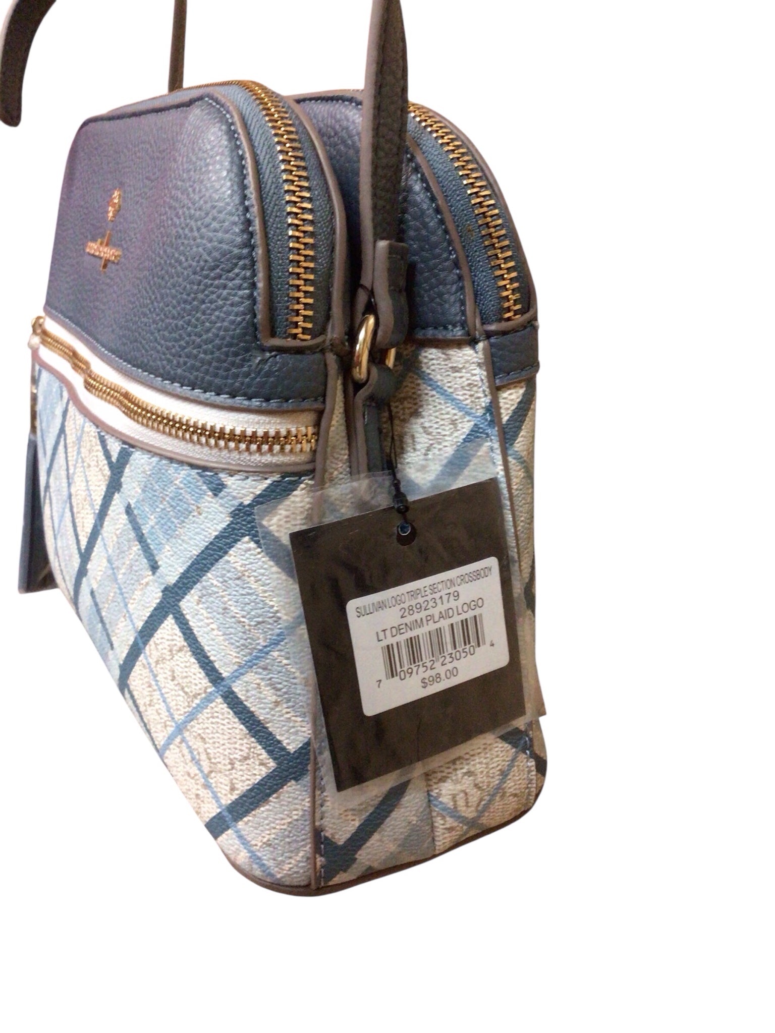 Nanette Lepore "Sullivan" White & Blue Crossbody