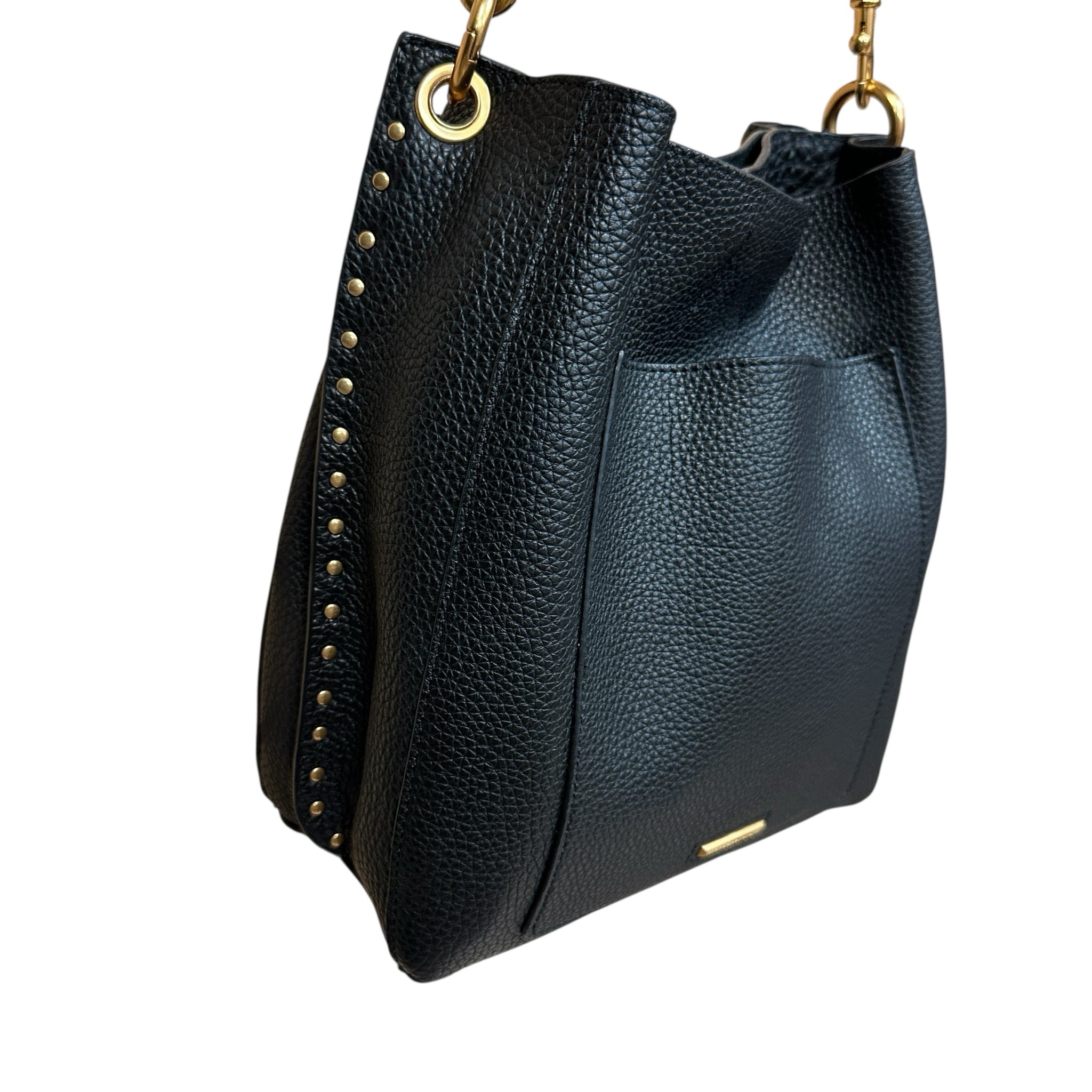 Rebecca Minkhoff Darren Black Leather Shoulder Bag