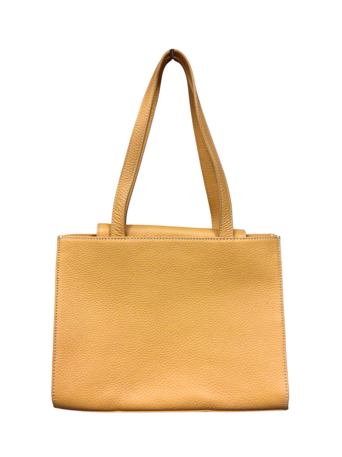 Dooney & Bourke Janine Front Pocket Yellow Leather Tote Bag
