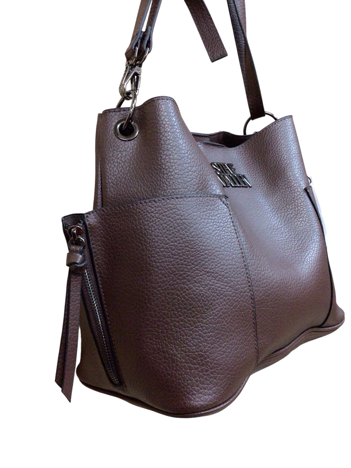 Steve Madden "Bkoltt Bucket" Brown Shoulder Bag