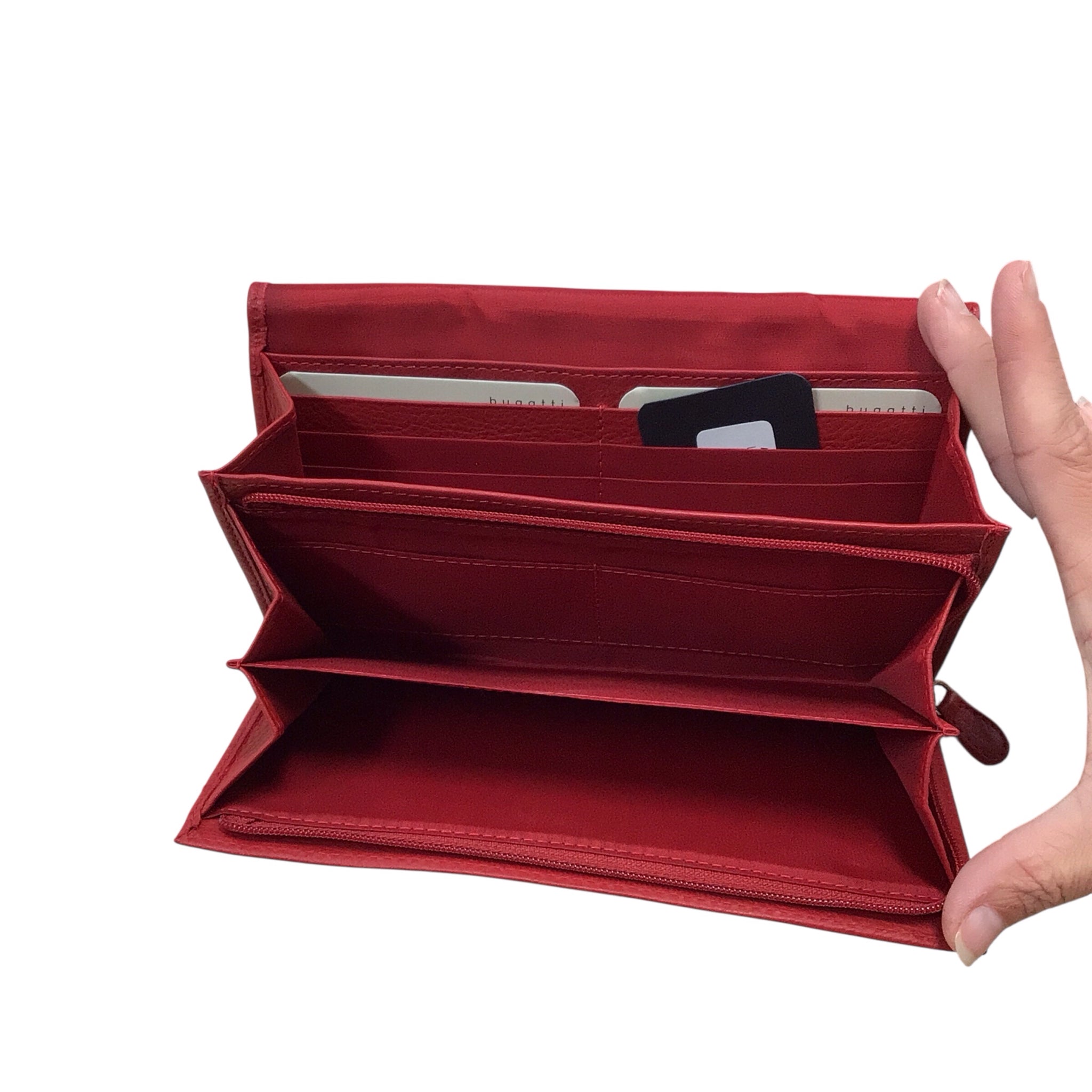 Bugatti "Linda" Red Continental Wallet