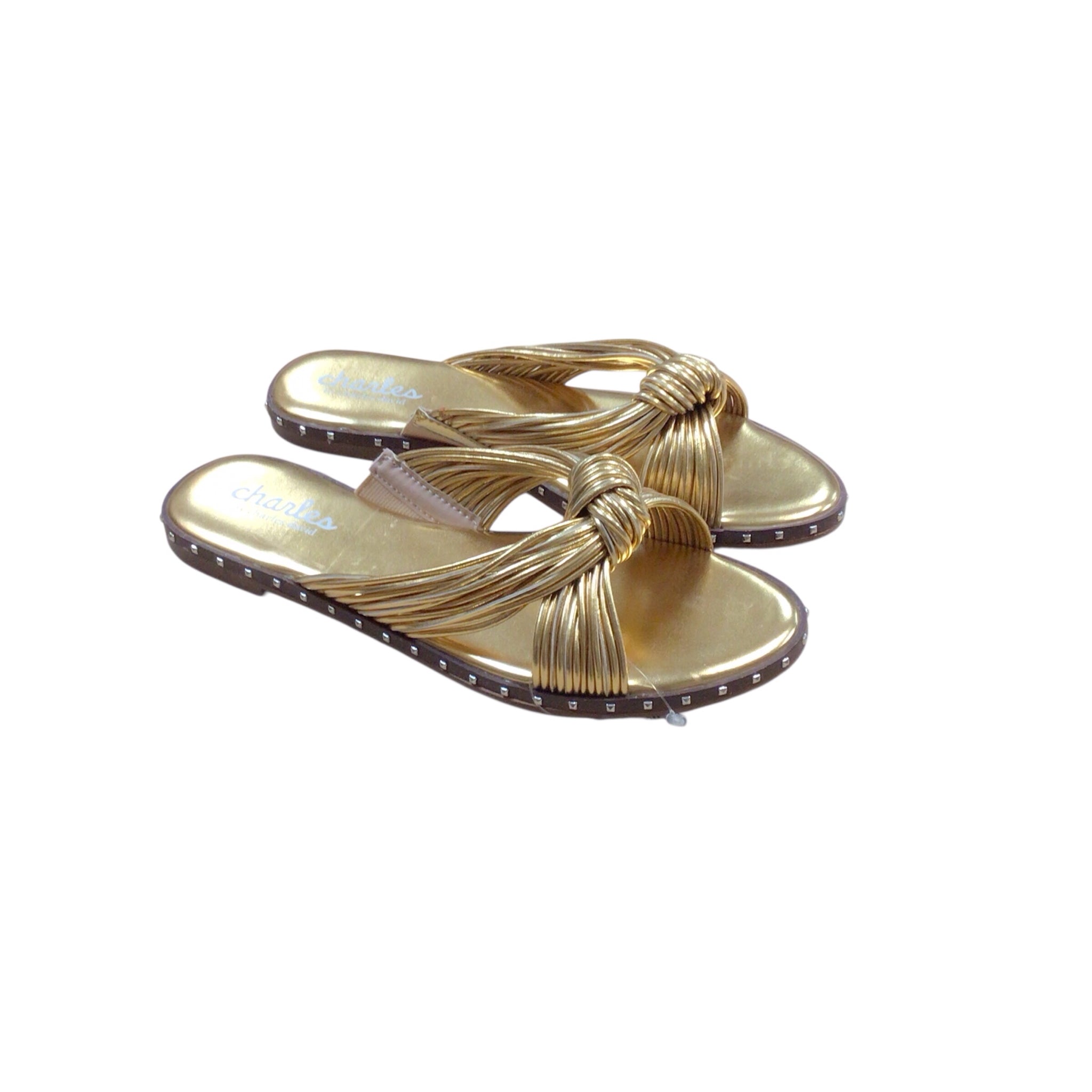 Charles by Charles David Gold Sandals Size 7.5