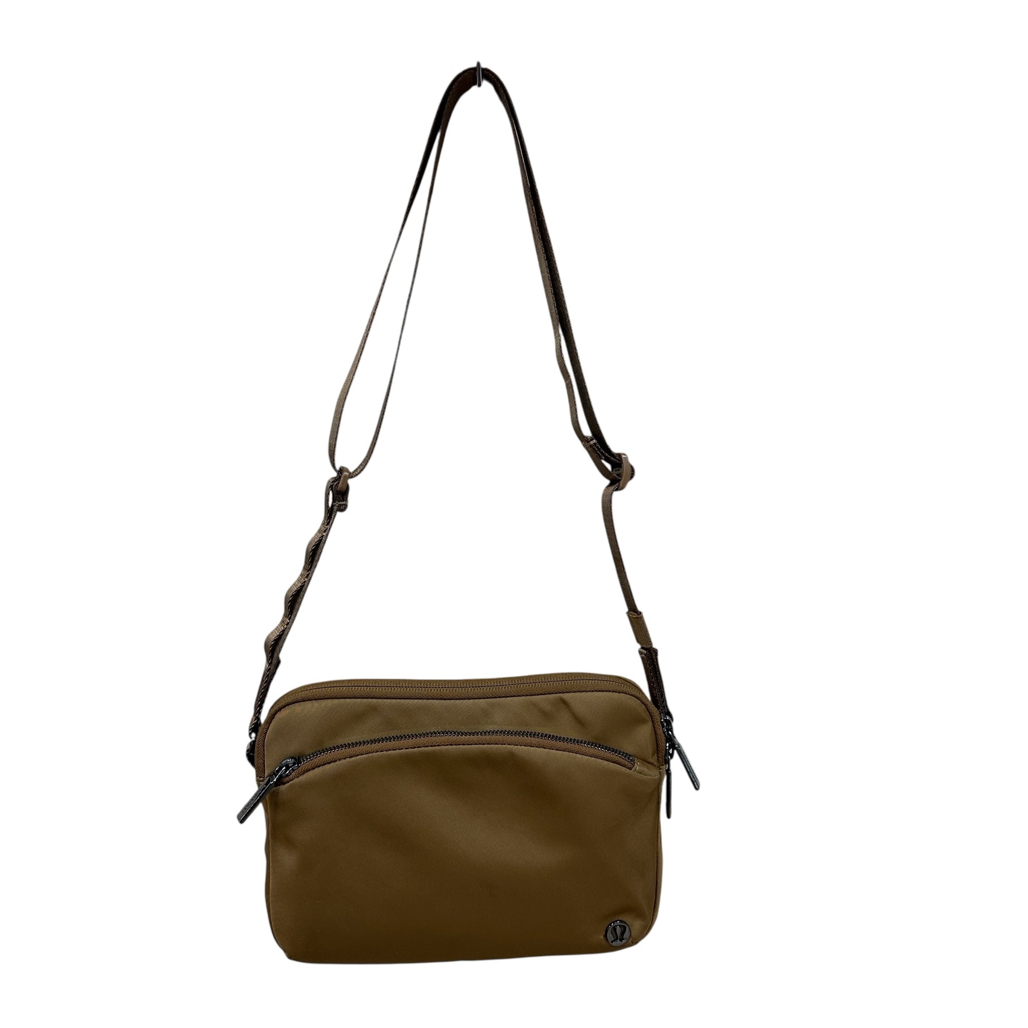 LuluLemon Brown Nylon Crossbody Bag