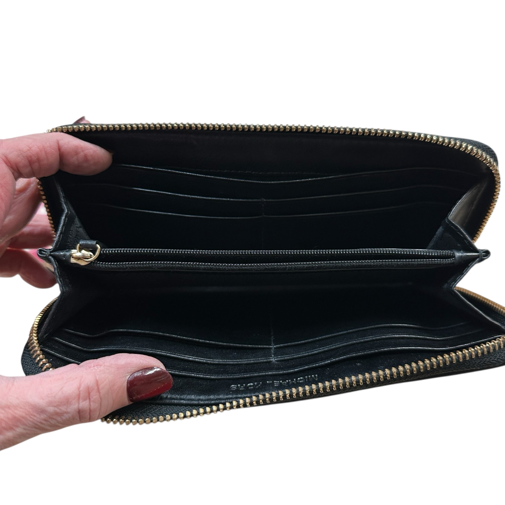 Michael Kors Jet Set Continental Signature Canvas Zip Around Wallet