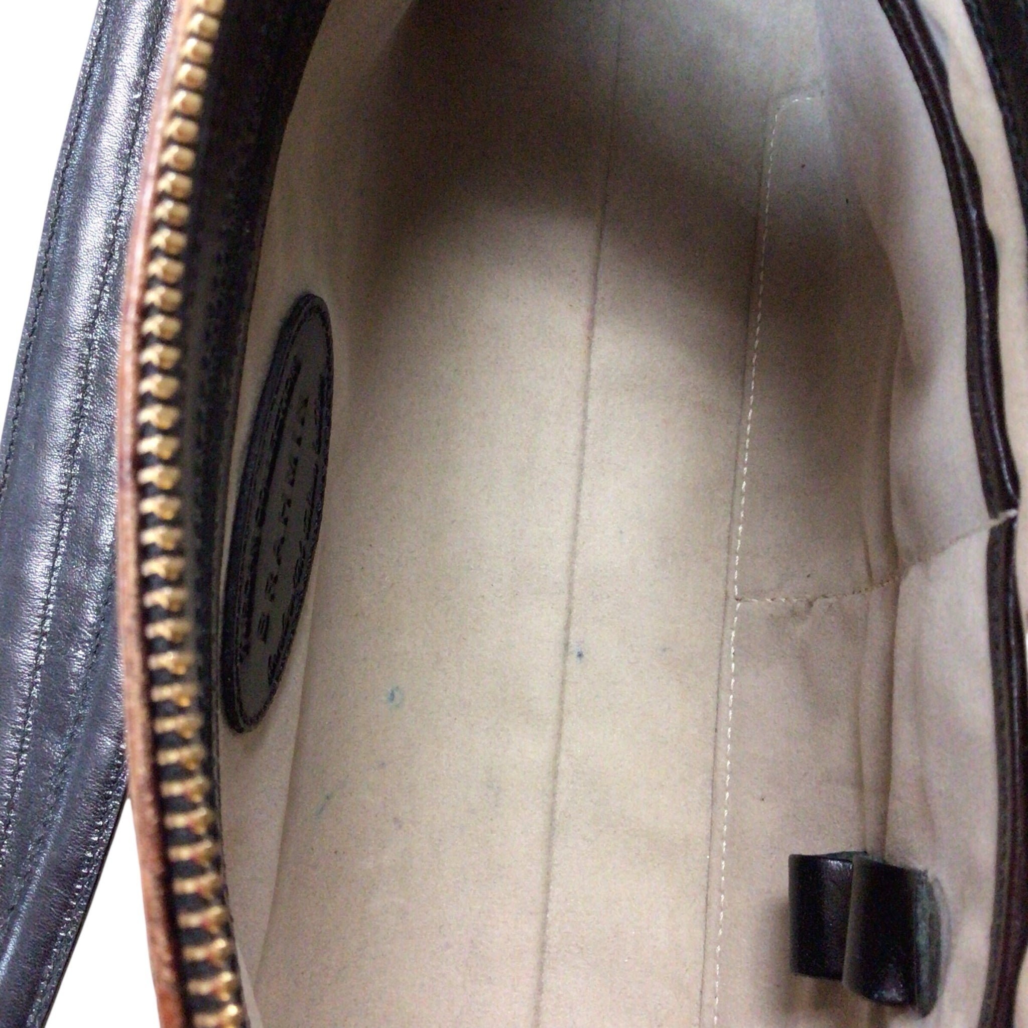 Brahmin "Marcy" Black & Brown Leather Shoulder Bag