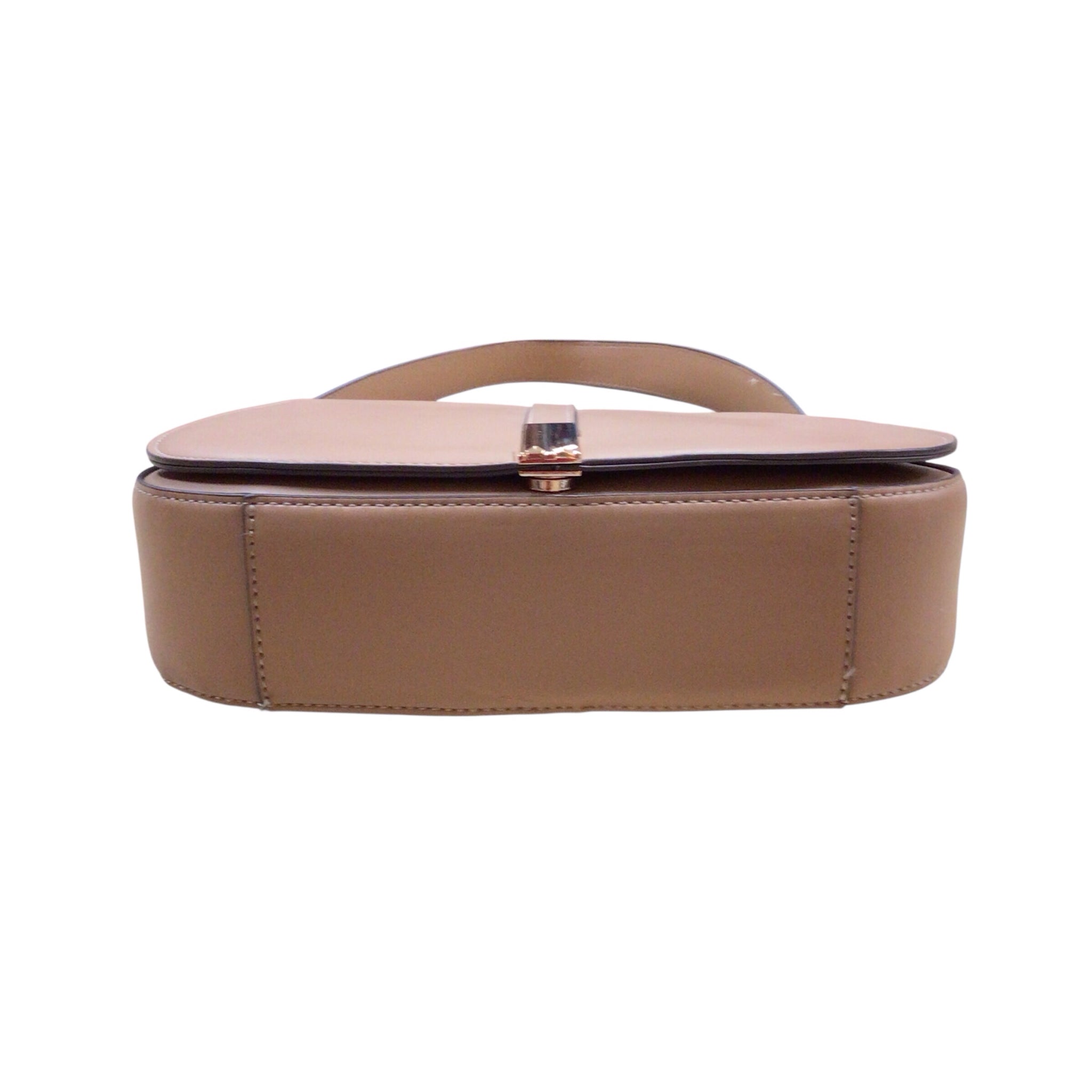 Ann Klein Brown Fold-Over Flap Shoulder Bag