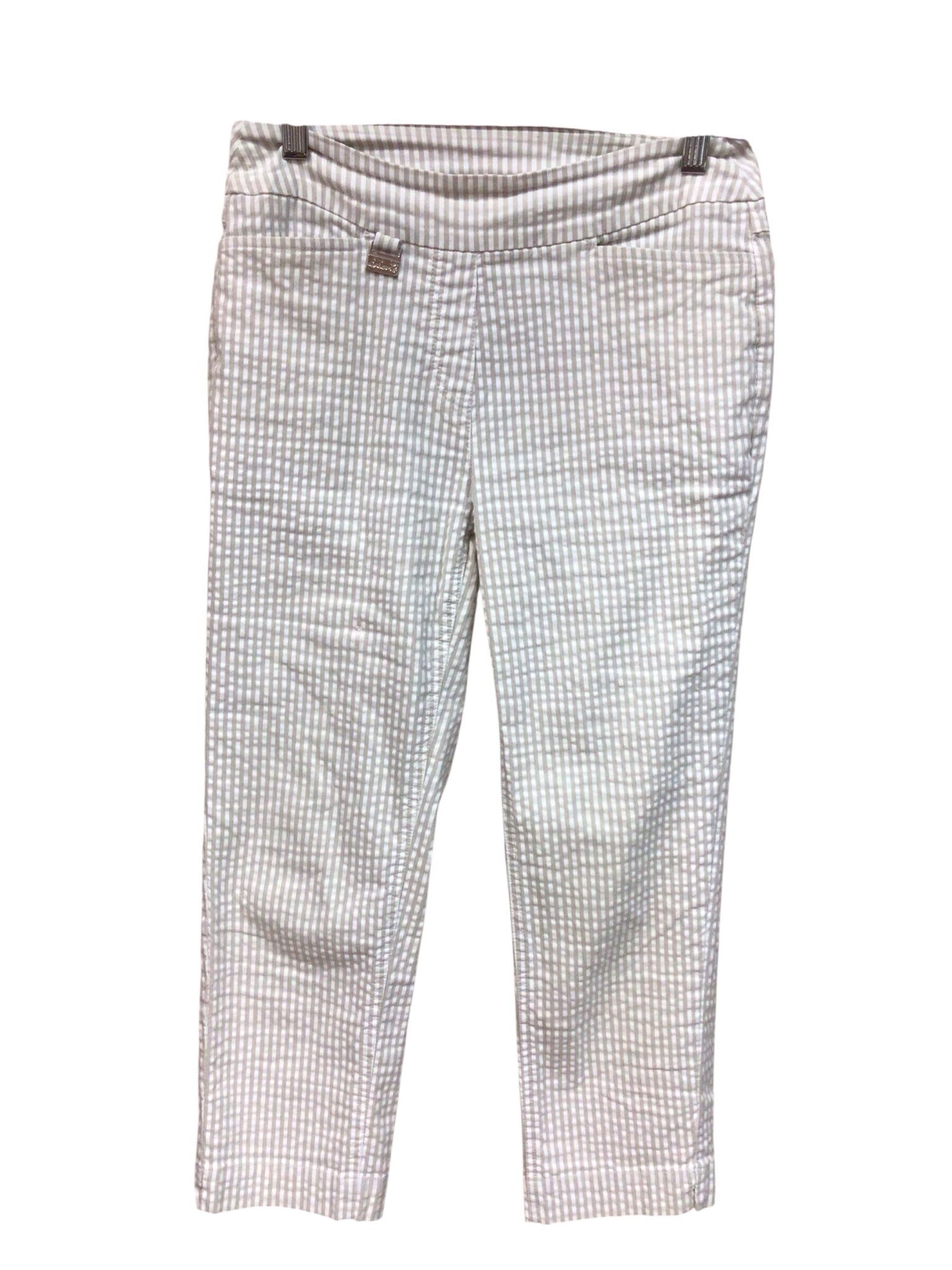 Lulu B Tan & White Striped Crops Size 2